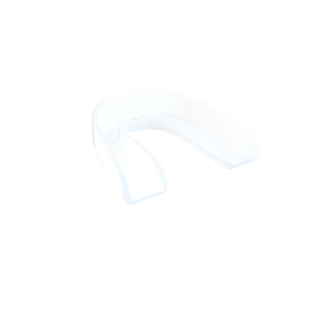 White Sports Guard With Blue Protective Case