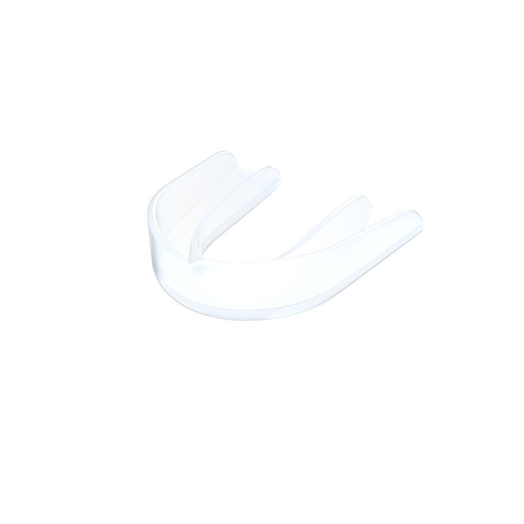 White Sports Guard With Blue Protective Case